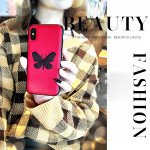 Wholesale iPhone 8 / 7 Glitter Butterfly Fashion PU Leather Case (Champagne Gold)